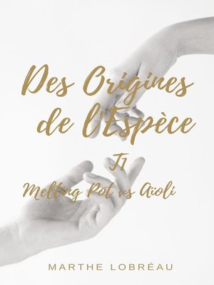 cover image of Des Origines de l'Espece
